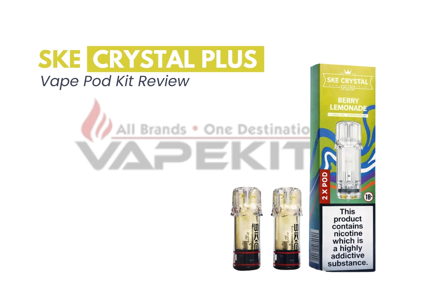 SKE Crystal Plus Vape Pod Kit Review SKE Crystal Plus Vape Pod Kit Review