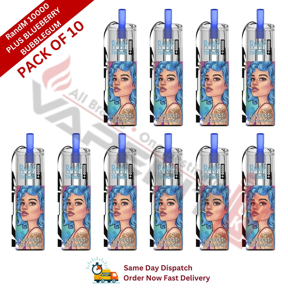 Blueberry Bubblegum Randm Tornado 10k Prefilled (Pack of 10)
