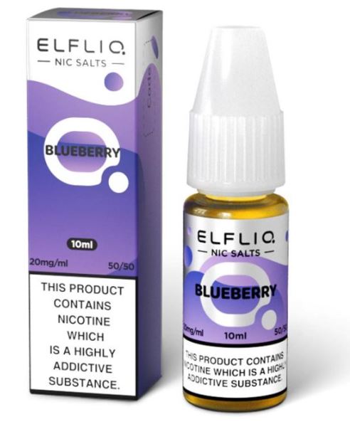 ELFLIQ Nic Salts ELF BAR Blueberry (Box of 10)-15.99