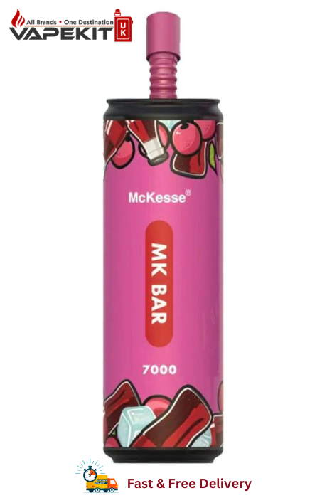 mk disposable vape Cherry & Cola MK Bar 7000 Puffs Prefilled Vape (Pack of 10)