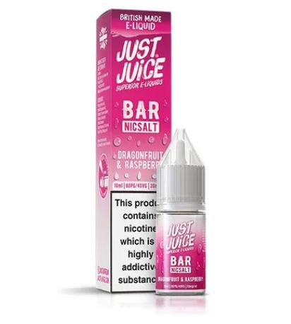 Just Juice Dragonfruit & Raspberry 10ml Bar Nic Salts E-liquid 