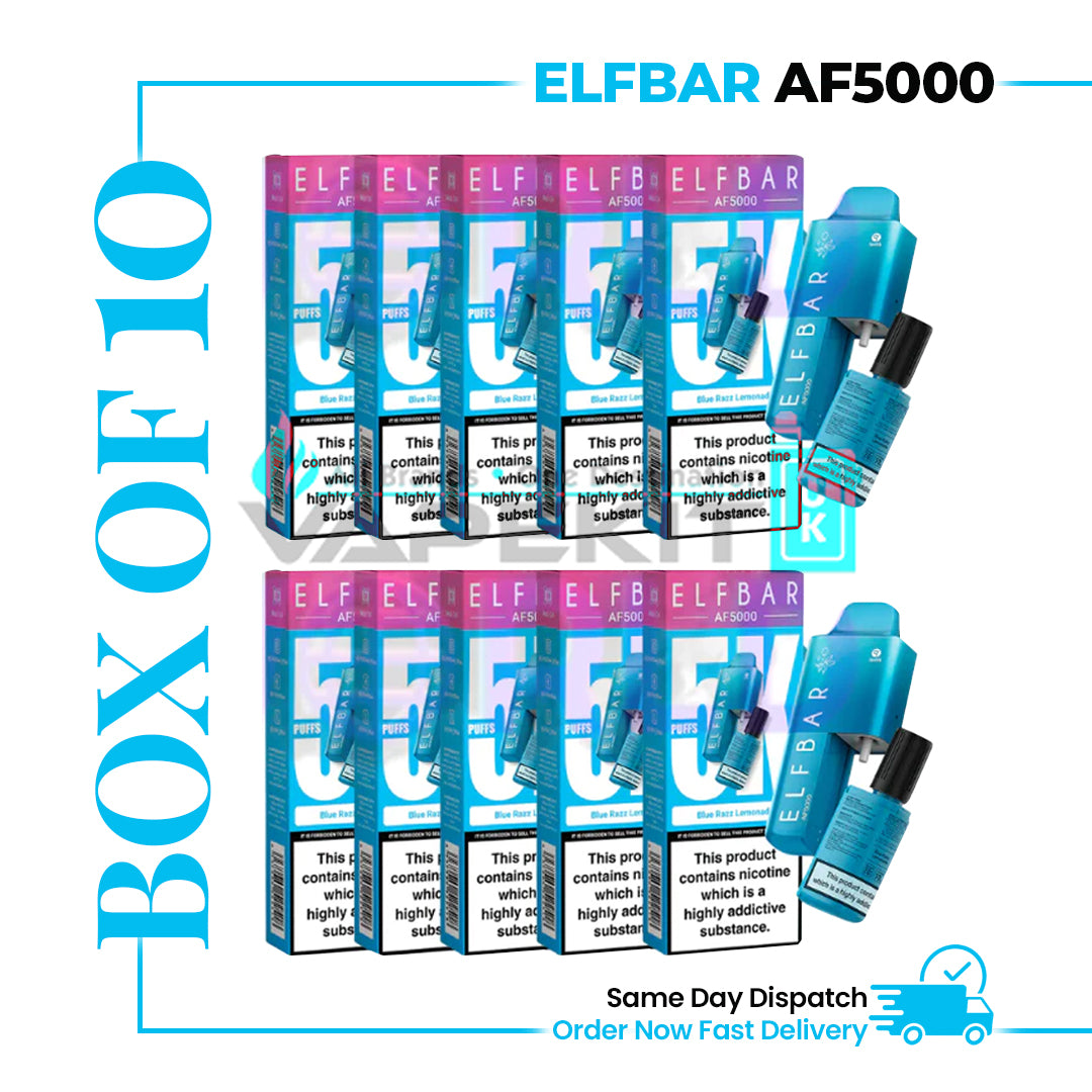 ELF BAR AF5000 BlueRazz Lemonade Prefilled Vape Kit-39.99(BOX OF 5) ELF BAR AF5000 BlueRazz Lemonade Prefilled Vape Kit-39.99(BOX OF 5)
