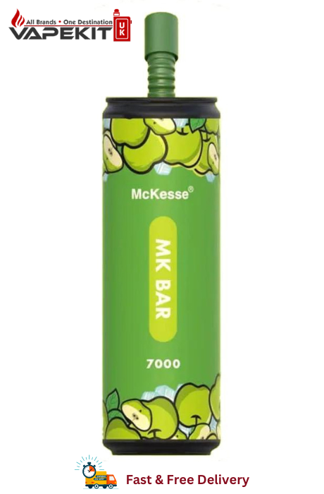Green Apple Ice MK Bar 7000 Puffs Disposable Vape Pack of 10