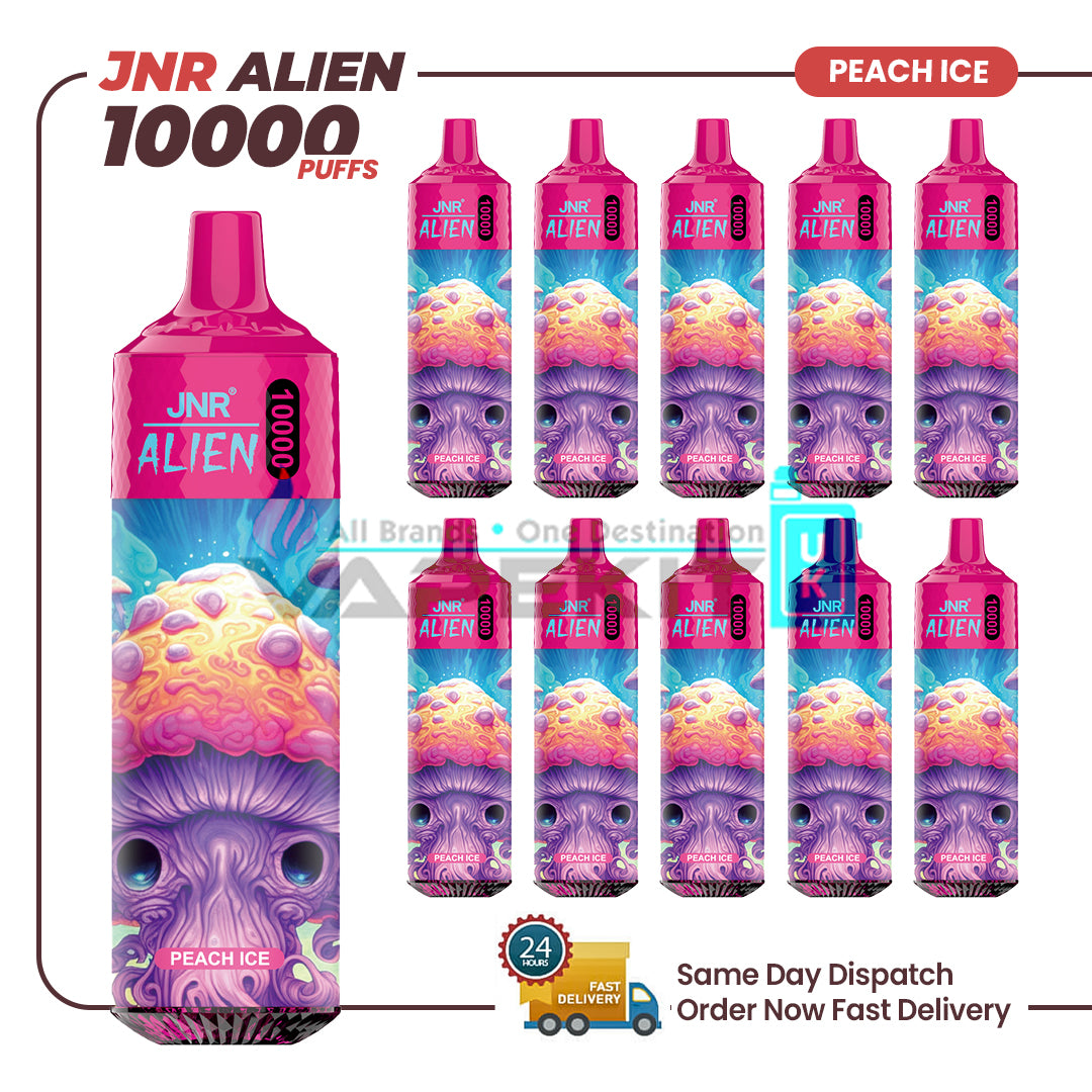 10k Puffs Peach Ice JNR Alien Disposable Vape