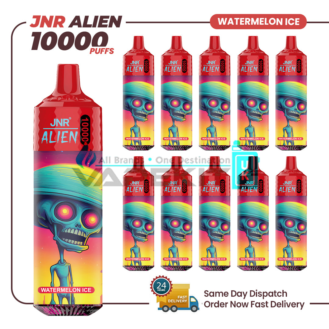 10k Puffs Watermelon Ice JNR Alien Disposable Vape