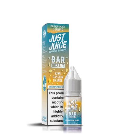 Just Juice Kiwi Passion Orange 10ml Bar Nic Salts E-liquid 