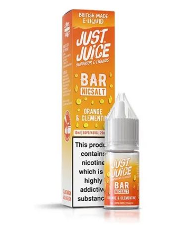 Just Juice Orange & Clementine 10ml Bar Nic Salts E-liquid 
