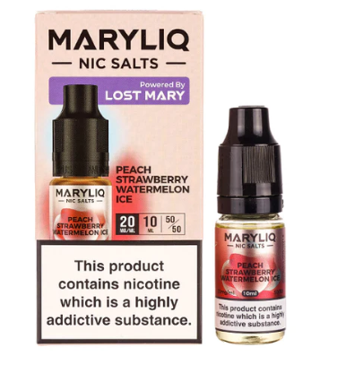 MaryLiq Lost Mary 10mg/20mg Peach Strawberry Watermelon Ice