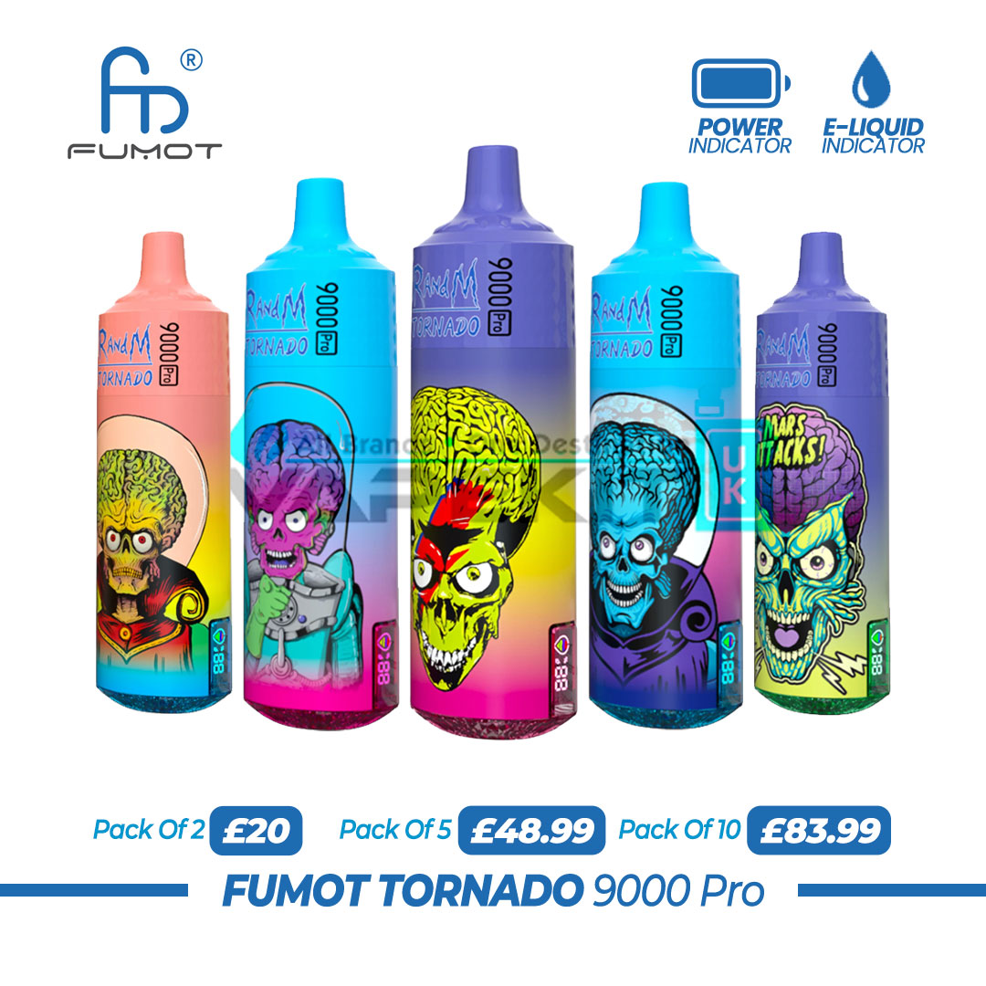Fumot RandM 9000 Pro Prefilled Vape- 2 for 20 ONLY! Fumot RandM 9000 Pro Prefilled Vape- 2 for 20 ONLY!