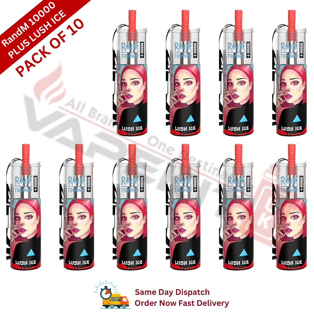 Lush Ice 10K Plus Randm Tornado Prefilled Vape (Pack of 10)-94.50 Lush Ice 10K Plus Randm Tornado Prefilled Vape (Pack of 10)-94.50