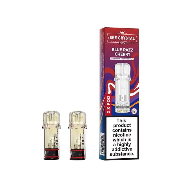 SKE Crystal Plus Prefilled Blue Razz Cherry Pods