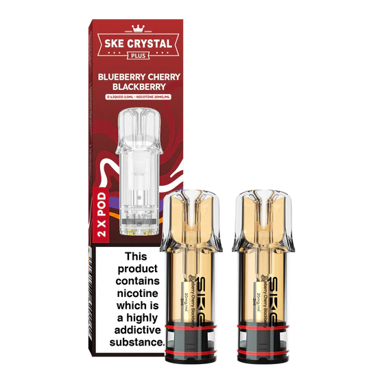 SKE Crystal Plus Prefilled Blueberry Cherry Blackberry Pods
