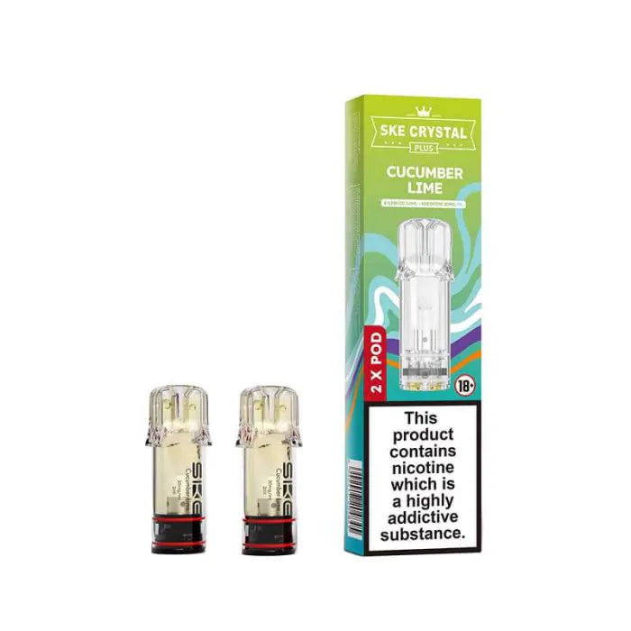 SKE Crystal Plus Prefilled Cucumber Lime Pods