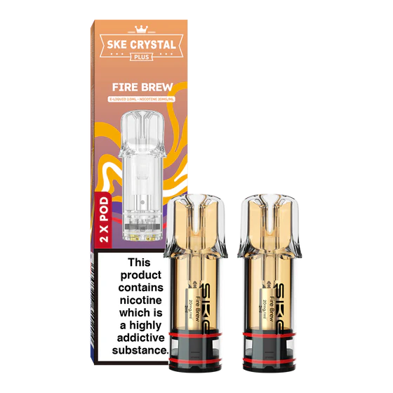 SKE Crystal Plus Prefilled Fire Brew Vape Pods