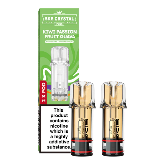SKE Crystal Plus Prefilled Kiwi Passion Fruit Guava Vape Pods