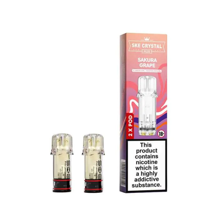 SKE Crystal Plus Prefilled Sakura Grape Vape Pods