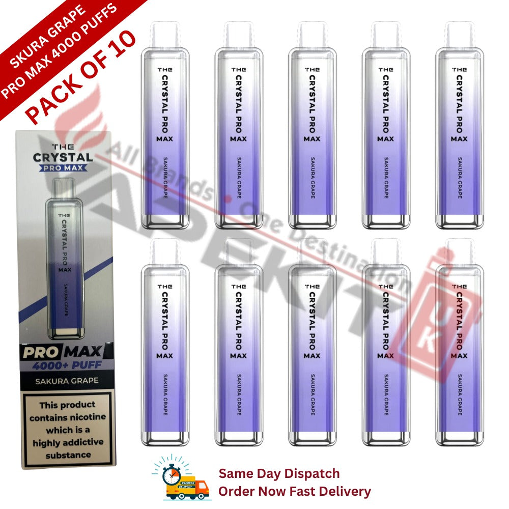 Sakura Grape Crystal Pro Max Bar 4000 Puffs