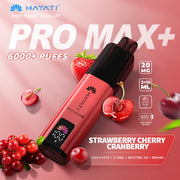 Hayati Pro Max Plus 6000 Puffs Strawberry Cherry Cranberry