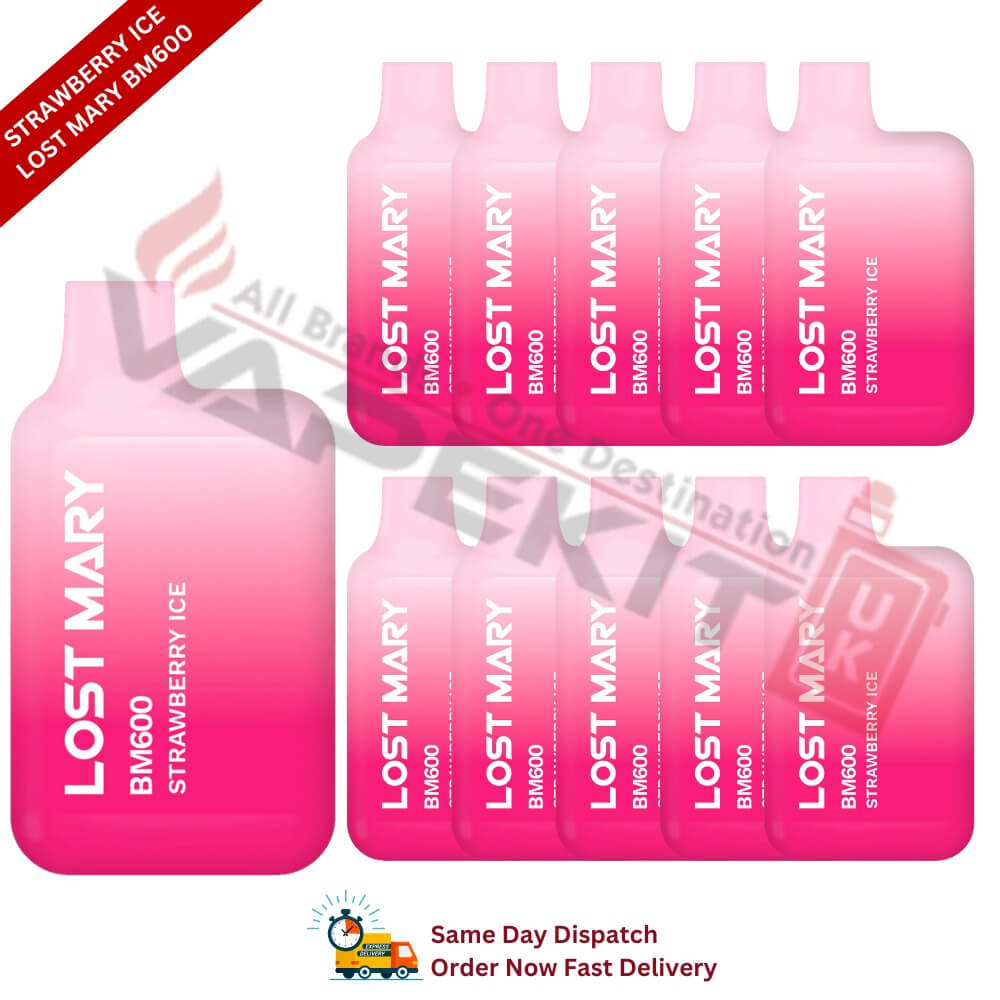 Strawberry Ice Lost Mary Vape BM600 Disposable Vape