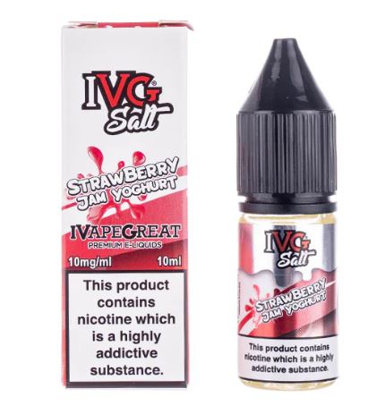 (10MG/20MG) IVG SALTS Strawberry Jam Yoghurt 10ml E-Liquids
