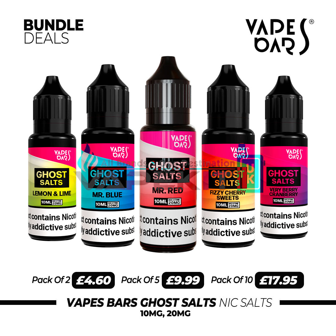 Vapes Bars Ghost Nic salts Mr Red  - Only for £2.49 BIG SAVING! - Vape Store UK | Online Vape Shop | Disposable Vape Store | Ecig UK
