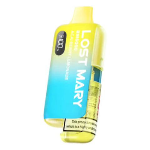 Acai Berry Lemonade Lost Mary BM 6000 Box Of 10