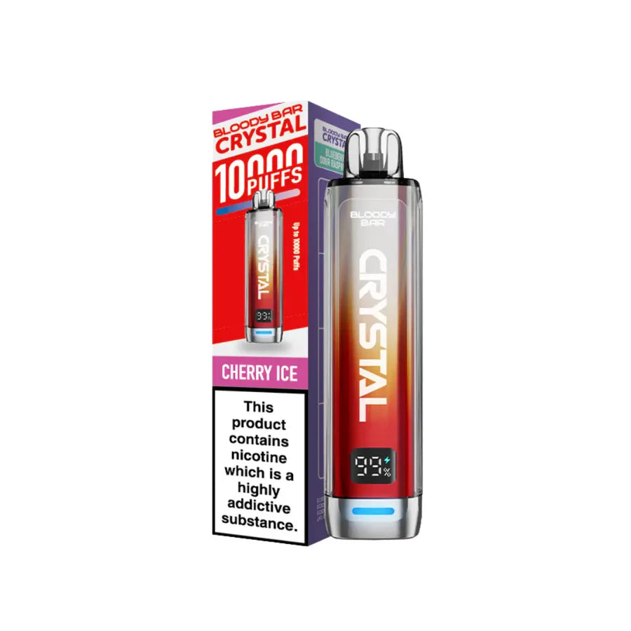 Bloody Bar Crystal 10k Vape Kit  Cherry Ice