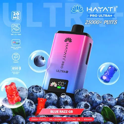 Hayati Pro Ultra Plus 25000: Blue Razz GB