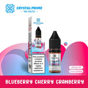Blueberry Cherry Cranberry Crystal Prime 7000 Nic Salts 10ml E-liquid Box Of 10