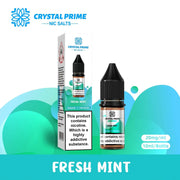 Fresh Mint Crystal Prime 7000 Nic Salts 10ml E-liquid Box Of 10