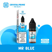 Crystal Prime 7000 Nic Salts 10ml E-liquid Box Of 10 Mr Blue