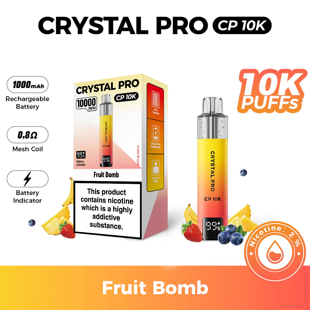 Crystal Pro 10000 (CP 10K) Prefilled Pod Kit Fruit Bomb