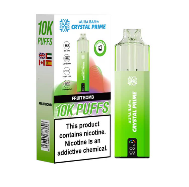 fruit bomb vape 10000 crystal prime aura bar