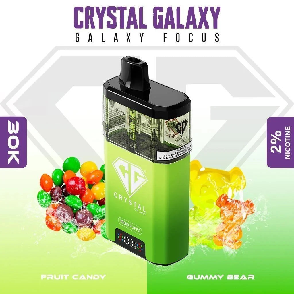 Crystal Galaxy Focus 30K Puffs Fruit Candy