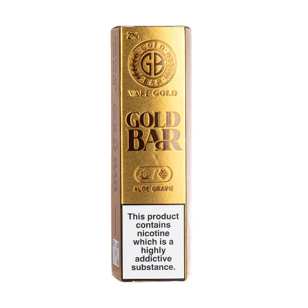 gold bar aloe grape disposable vape Gold Bar 600 Prefilled Vape: Buy Just at £2.95