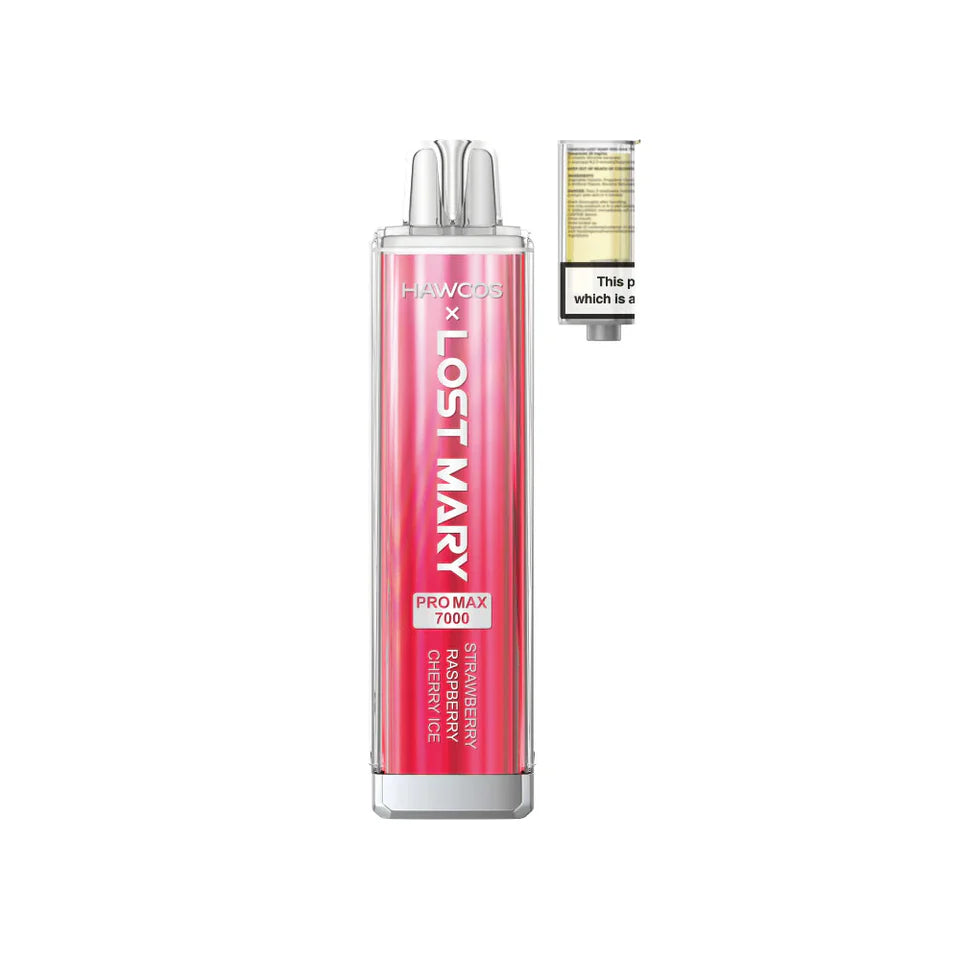 Hawcos x Lost Mary Pro Max 7000 Strawberry Raspberry Cherry Ice