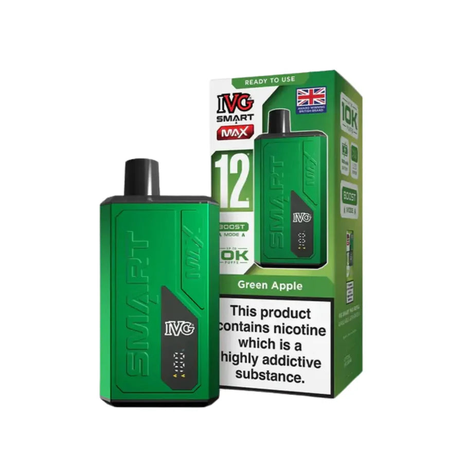 IVG Smart Max 10k Prefilled Pod Vape Kit Green Apple