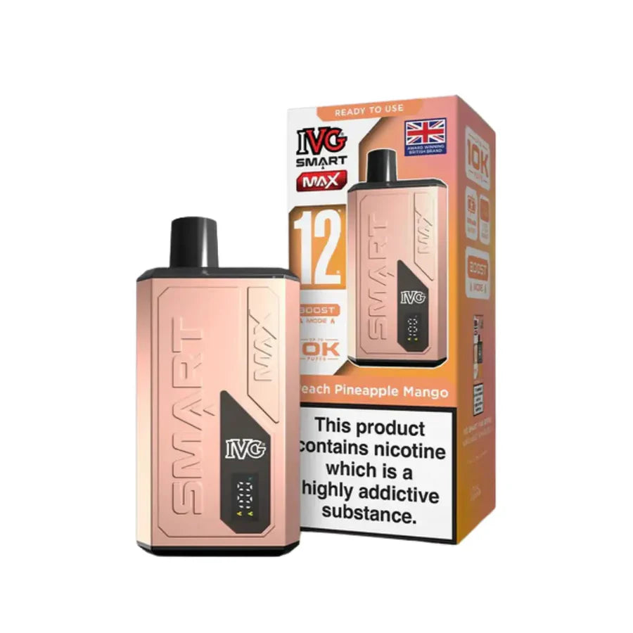 IVG Smart Max 10k Prefilled Pod Vape Kit Peach Pineapple Mango