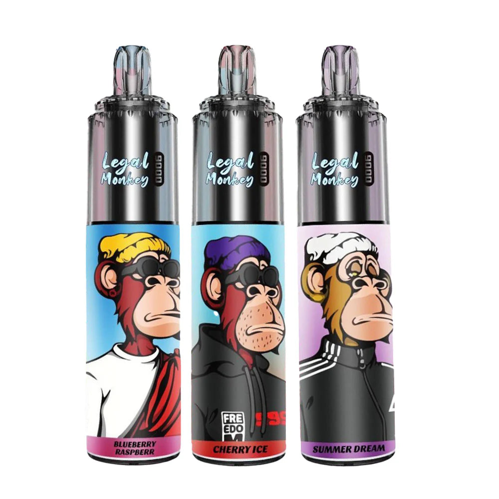 Legal Monkey Vape 9000 Puffs Prefilled Kit – Buy only at (£11.99)