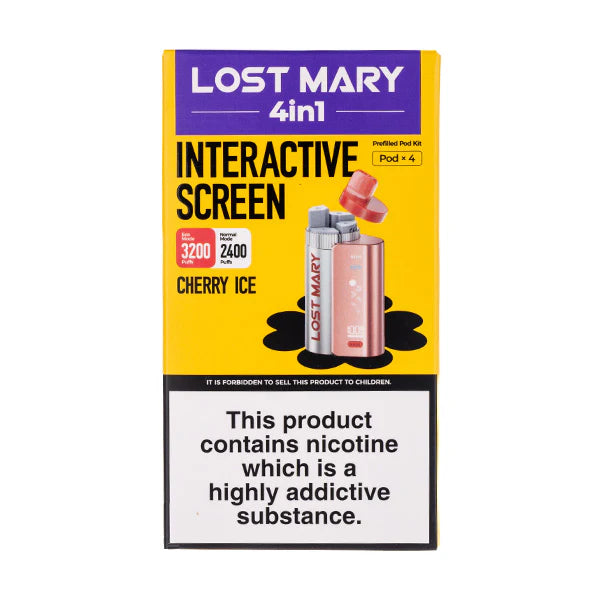 Lost Mary 4-in-1 Prefilled Pod Vape Kit Cherry Ice
