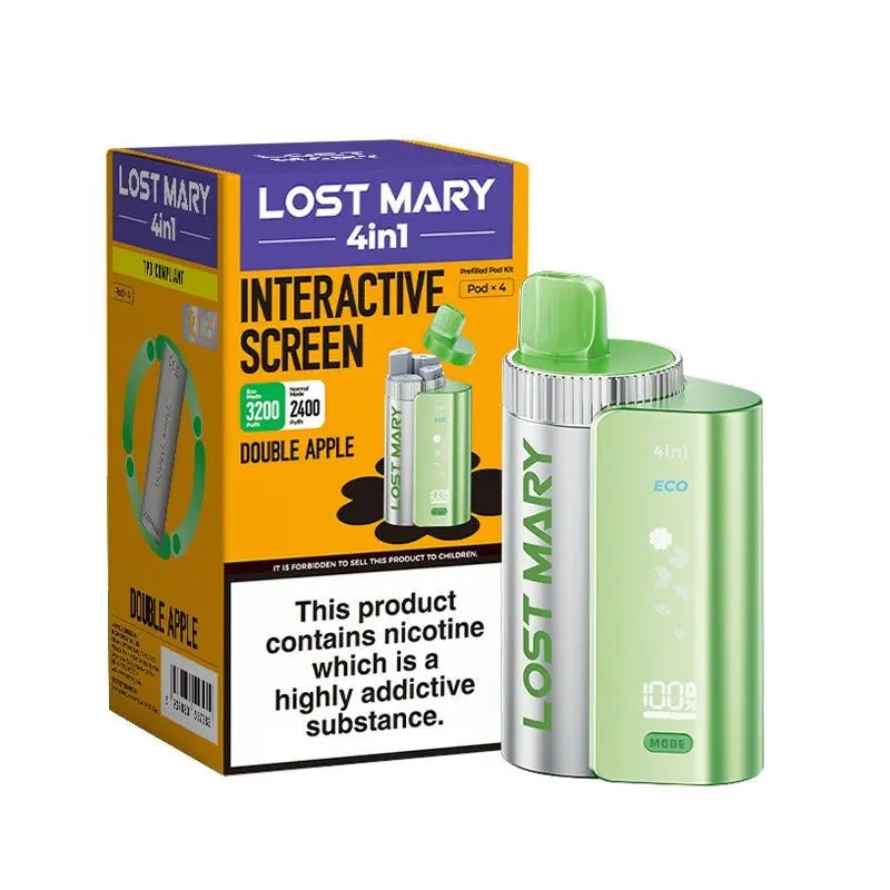 Lost Mary 4-in-1 Prefilled Pod Vape Kit Double Apple