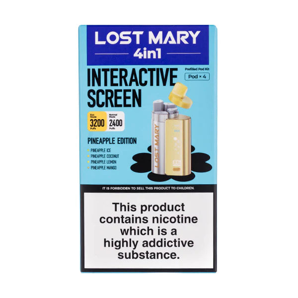 Lost Mary 4-in-1 Prefilled Pod Vape Kit Pineapple Edition