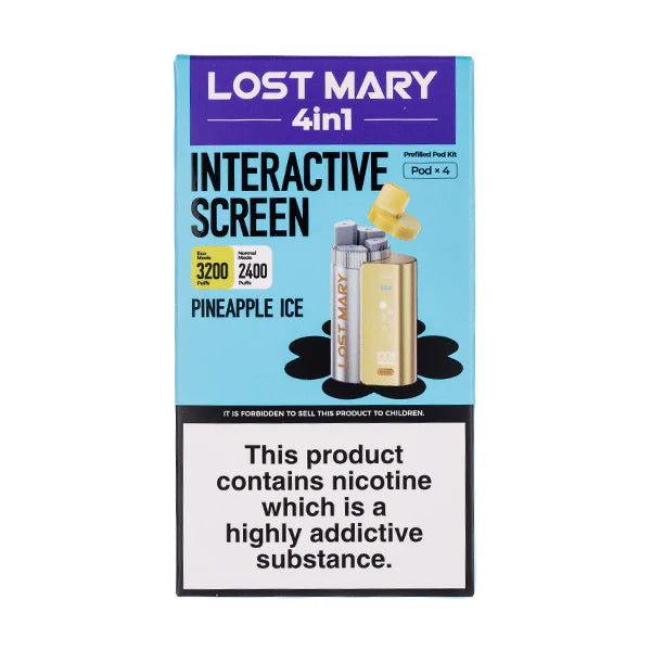 Lost Mary 4-in-1 Prefilled Pod Vape Kit Pineapple Ice