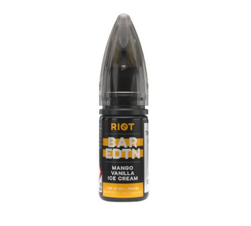 Bar Edtn Mango Vanilla Ice Cream Riot Salts 10ml Nic Salts E-liquid