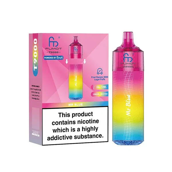 R&M Fumot T9000 Prefilled Vape - Box of 5 at the Best Price! R&M Fumot T9000 Prefilled Vape - Box of 5 at the Best Price!