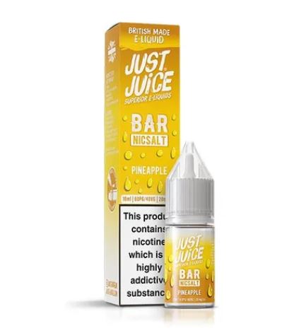 Just Juice 10ml Bar Nic Salts Pineapple E-liquid (Box of 10) -19.99 Just Juice 10ml Bar Nic Salts Pineapple E-liquid (Box of 10) -19.99
