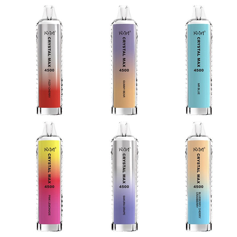The R and M Crystal Max 4500 Puffs- Only for 9.89 The R and M Crystal Max 4500 Puffs- Only for 9.89