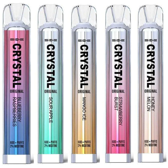 Cherry Ice SKE Crystal 600 Puffs Disposable Vape Device 10 Pack - Vape Store UK | Online Vape Shop | Disposable Vape Store | Ecig UK