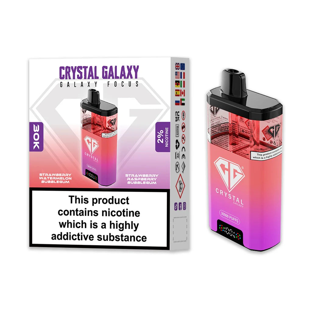 Crystal Galaxy Focus 30K Puffs Strawberry Watermelon