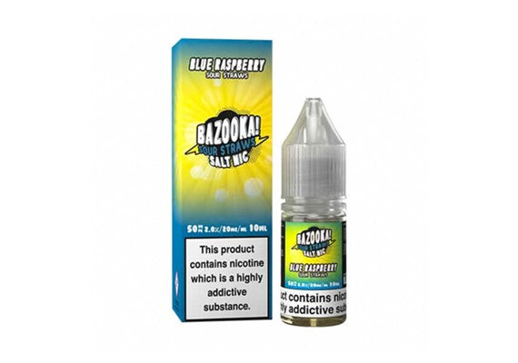 BLUE RASPBERRY (SOUR STRAWS) 10ML NIC SALT BAZOOKA - Vape Store UK | Online Vape Shop | Disposable Vape Store | Ecig UK